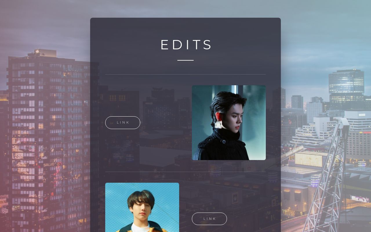 Carrd profile picture for @edits